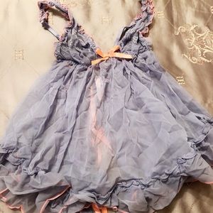 Victoria Secrets lace and mesh baby doll (new)
